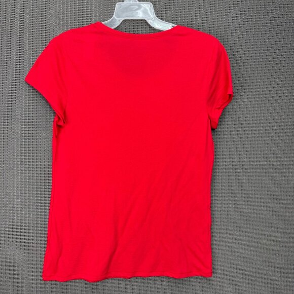 No Boundaries Womens Juniors Size XL (15-17) Red Short Sleeve T-Shirt - Picture 4 of 7